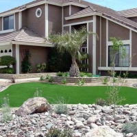 Synthetic Grass Cost Los Molinos, California Landscape Rock, Front Yard