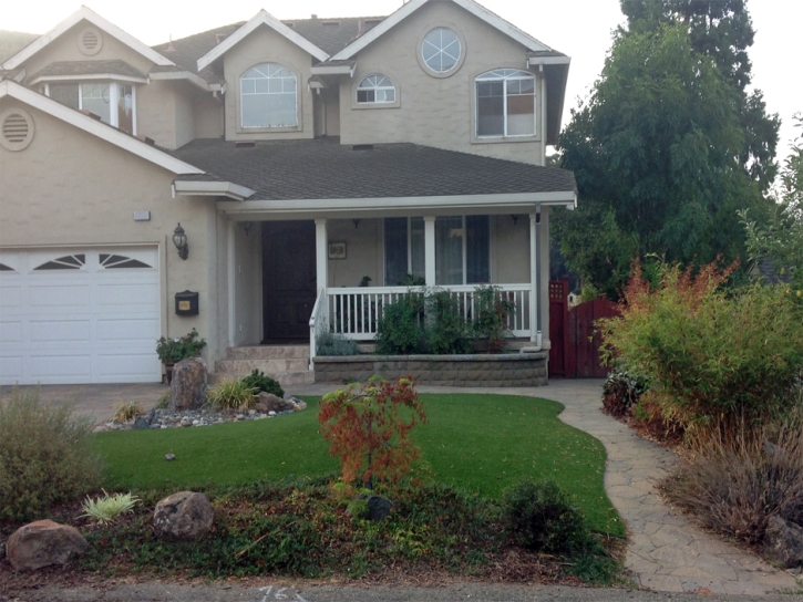 Artificial Grass Morgan Hill, California Lawn And Landscape, Small Front Yard Landscaping