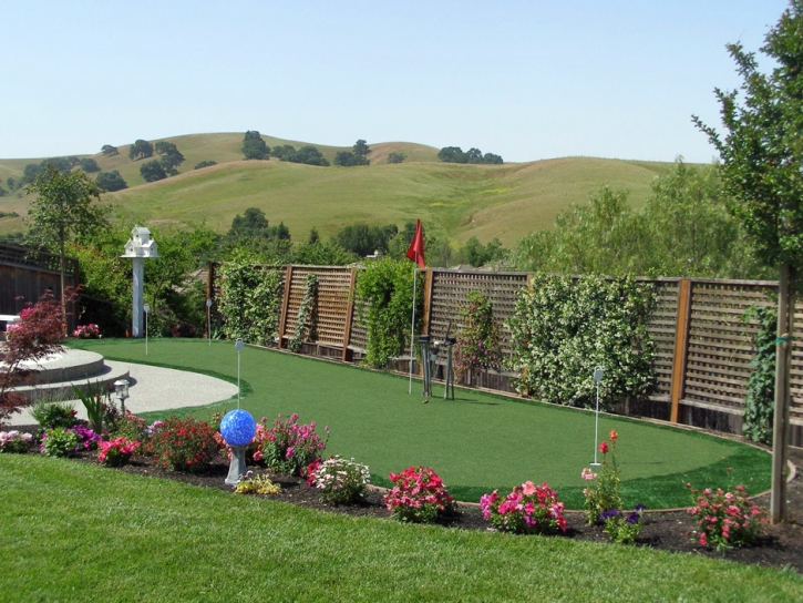 Artificial Turf Installation San Jose, California Putting Green Turf, Beautiful Backyards