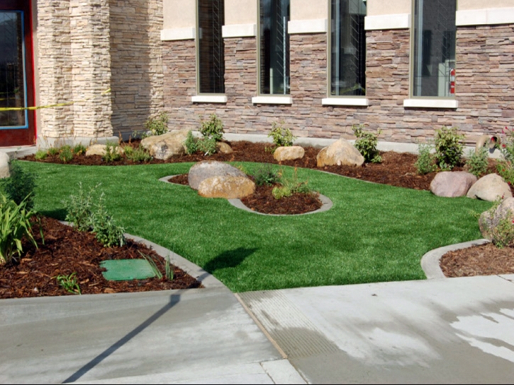 Grass Installation El Granada, California Backyard Playground, Commercial Landscape