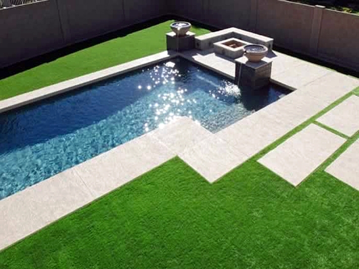 Installing Artificial Grass Red Bluff, California Rooftop, Swimming Pool Designs