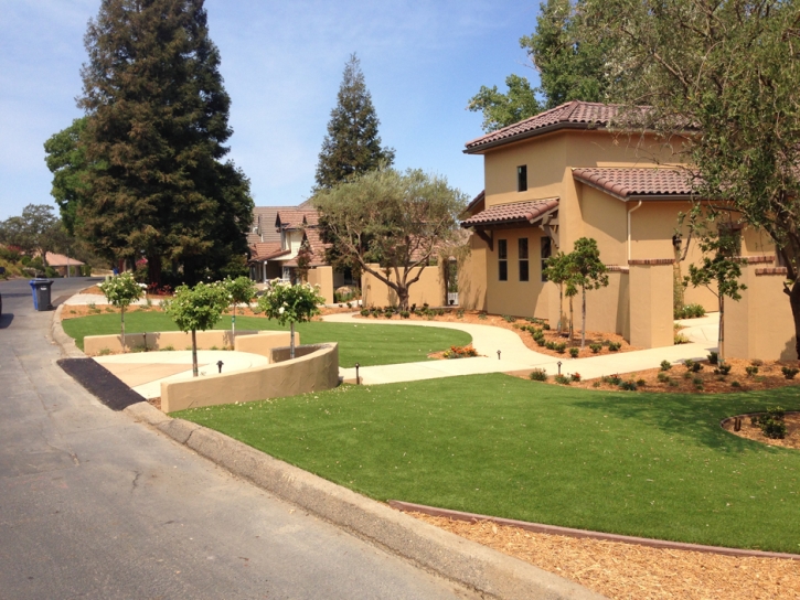 Synthetic Grass Cost Winters, California Landscape Rock, Front Yard Design