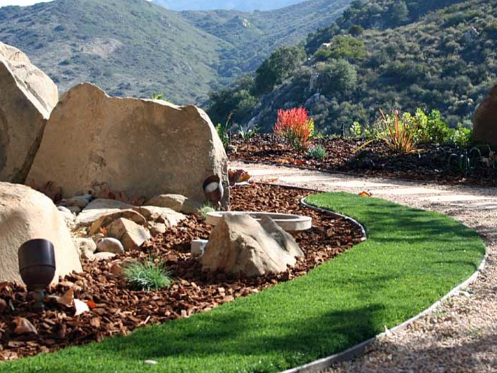 Synthetic Turf Opal Cliffs, California Landscape Design, Front Yard Landscaping